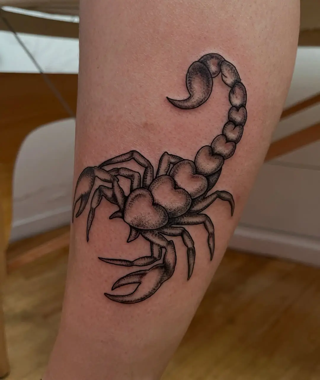 Photo d'un tatouage de scorpion