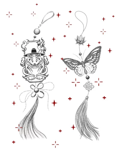 Dessins pour flashs d'inspiration coréenne