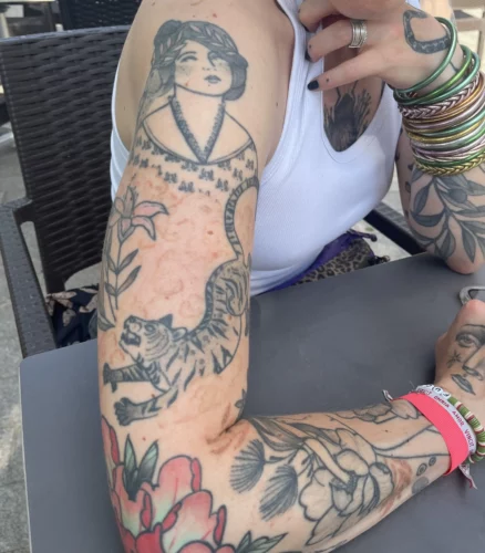 Photos de taches avant recouvrement