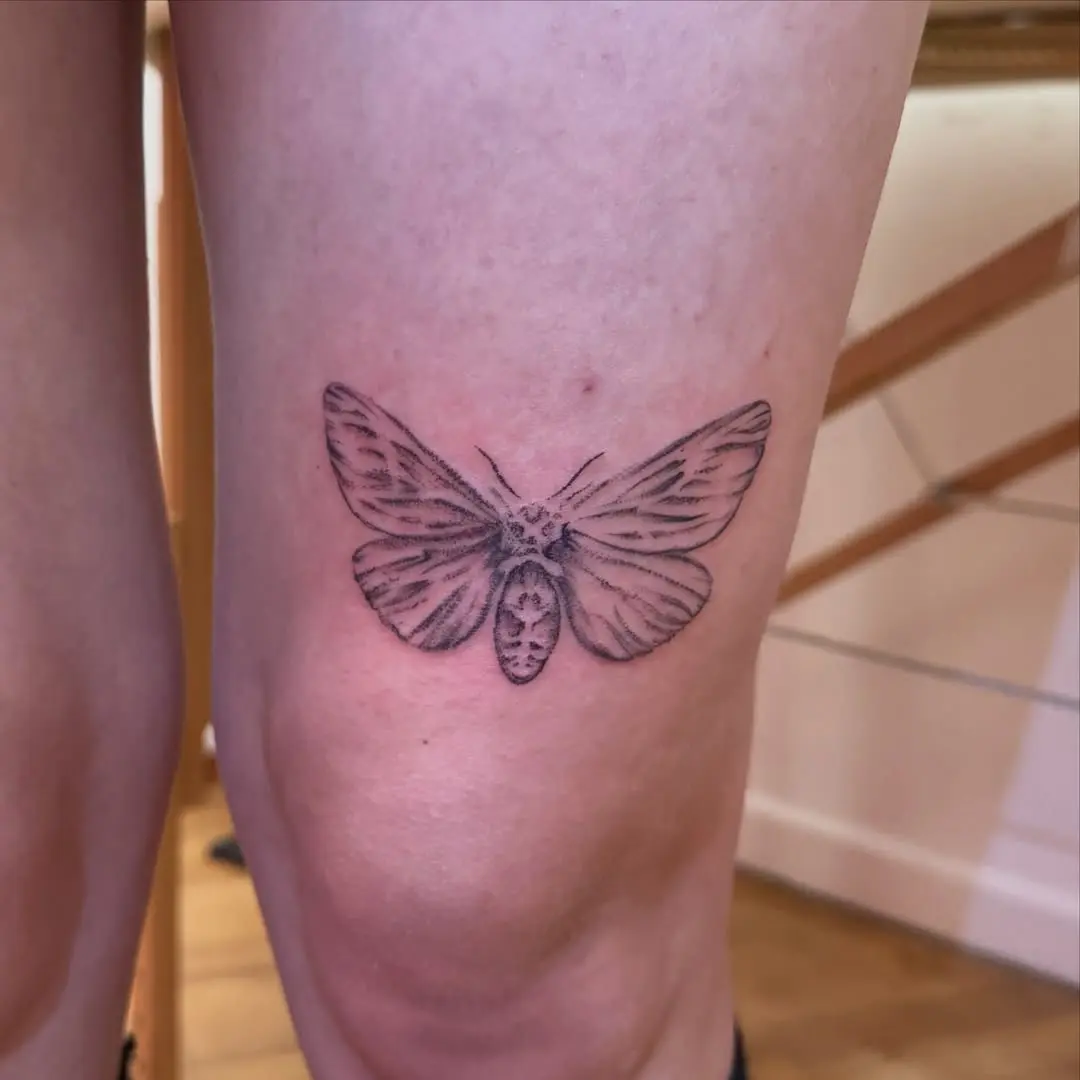 Photo d'un tatouage de papillon