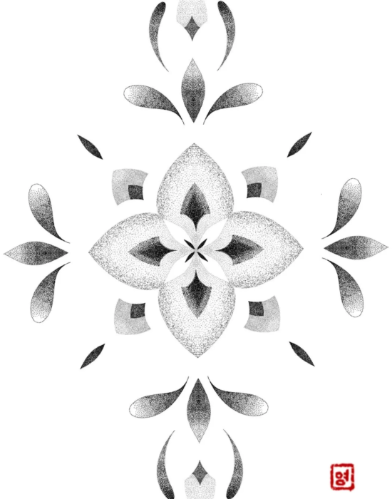 Flash pour tatouage ornemental