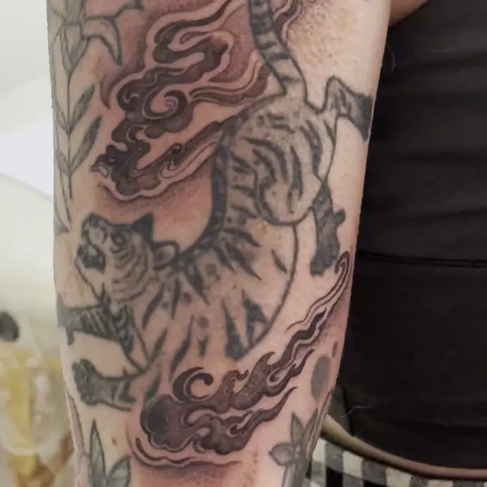 Photo d'un recouvrement de tatouage