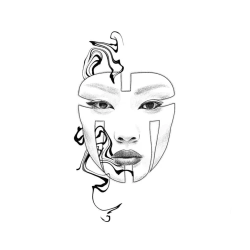 Flash représentant un masque