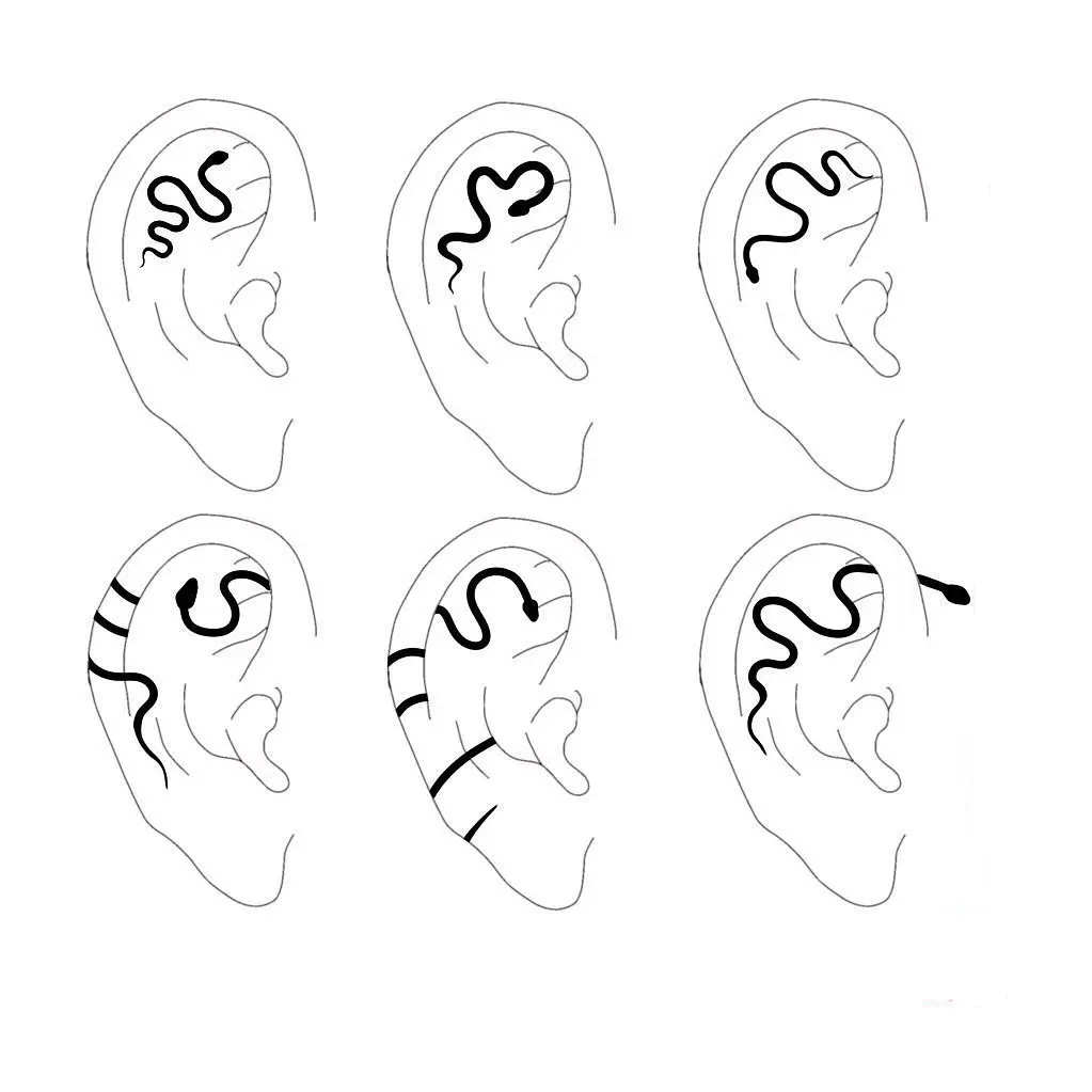 Dessins pour tatouages d'oreilles