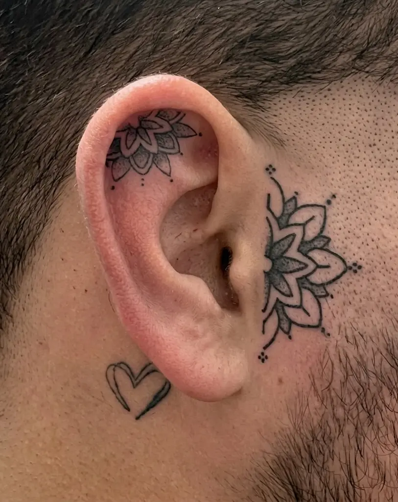 Photo d'un tatouage d'oreille