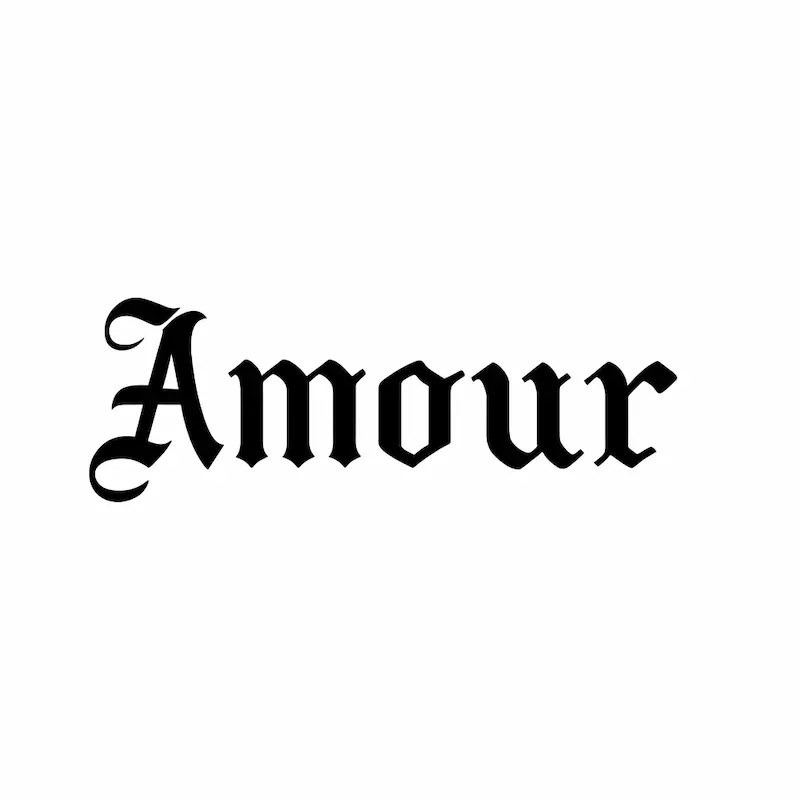 Flash "Amour" prêt à tatouer